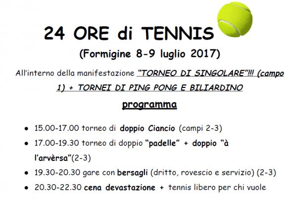 24 ore tennis